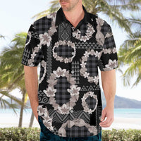 Hawaiian Leis Hawaiian Shirt Kakau Tattoos and Palaka Pastel Grayscale