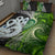 New Zealand Koru Natural Quilt Bed Set Manaia and Silver Fern Maori Pattern