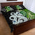 New Zealand Koru Natural Quilt Bed Set Manaia and Silver Fern Maori Pattern