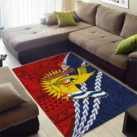 Kiribati Independence Day Area Rug Polynesian and Melanesian Art Tattoo