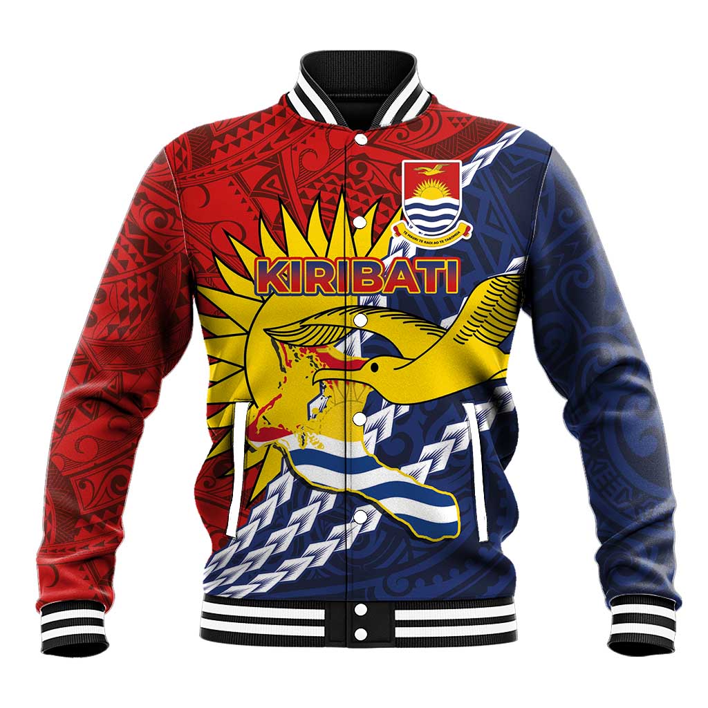 Kiribati Independence Day Baseball Jacket Polynesian and Melanesian Art Tattoo