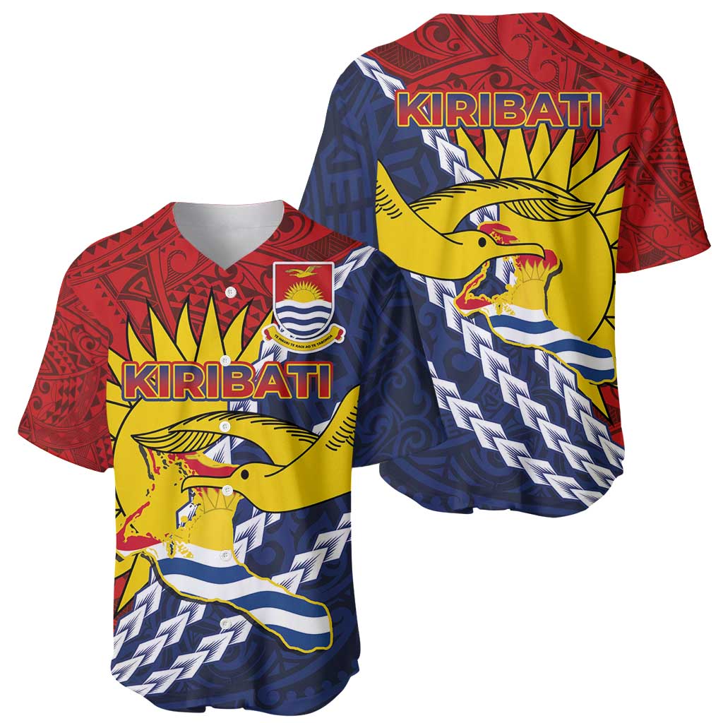 Kiribati Independence Day Baseball Jersey Polynesian and Melanesian Art Tattoo