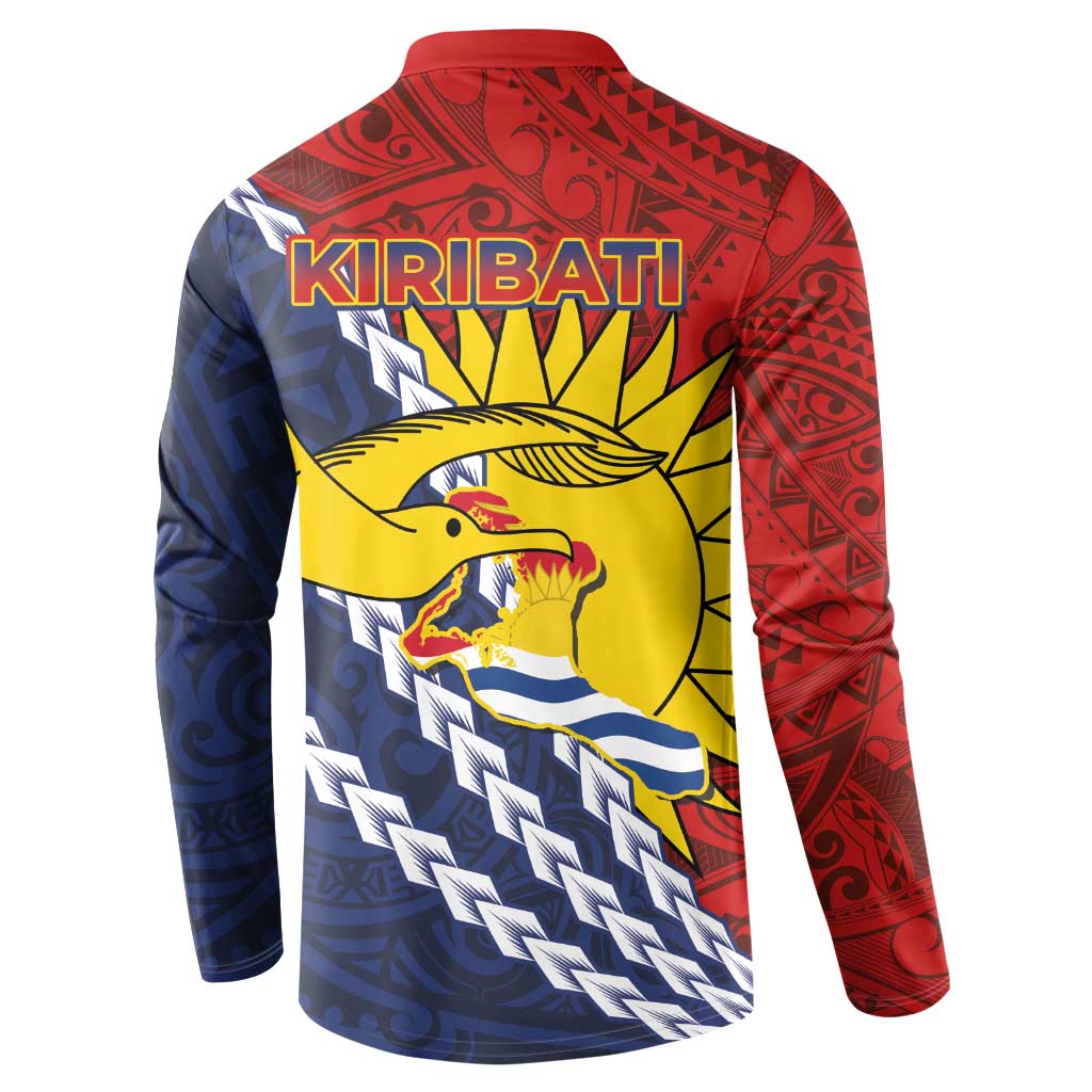 Kiribati Independence Day Button Sweatshirt Polynesian and Melanesian Art Tattoo
