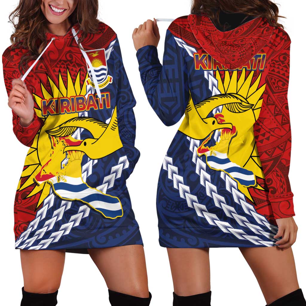 Kiribati Independence Day Hoodie Dress Polynesian and Melanesian Art Tattoo