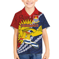 Kiribati Independence Day Kid Hawaiian Shirt Polynesian and Melanesian Art Tattoo