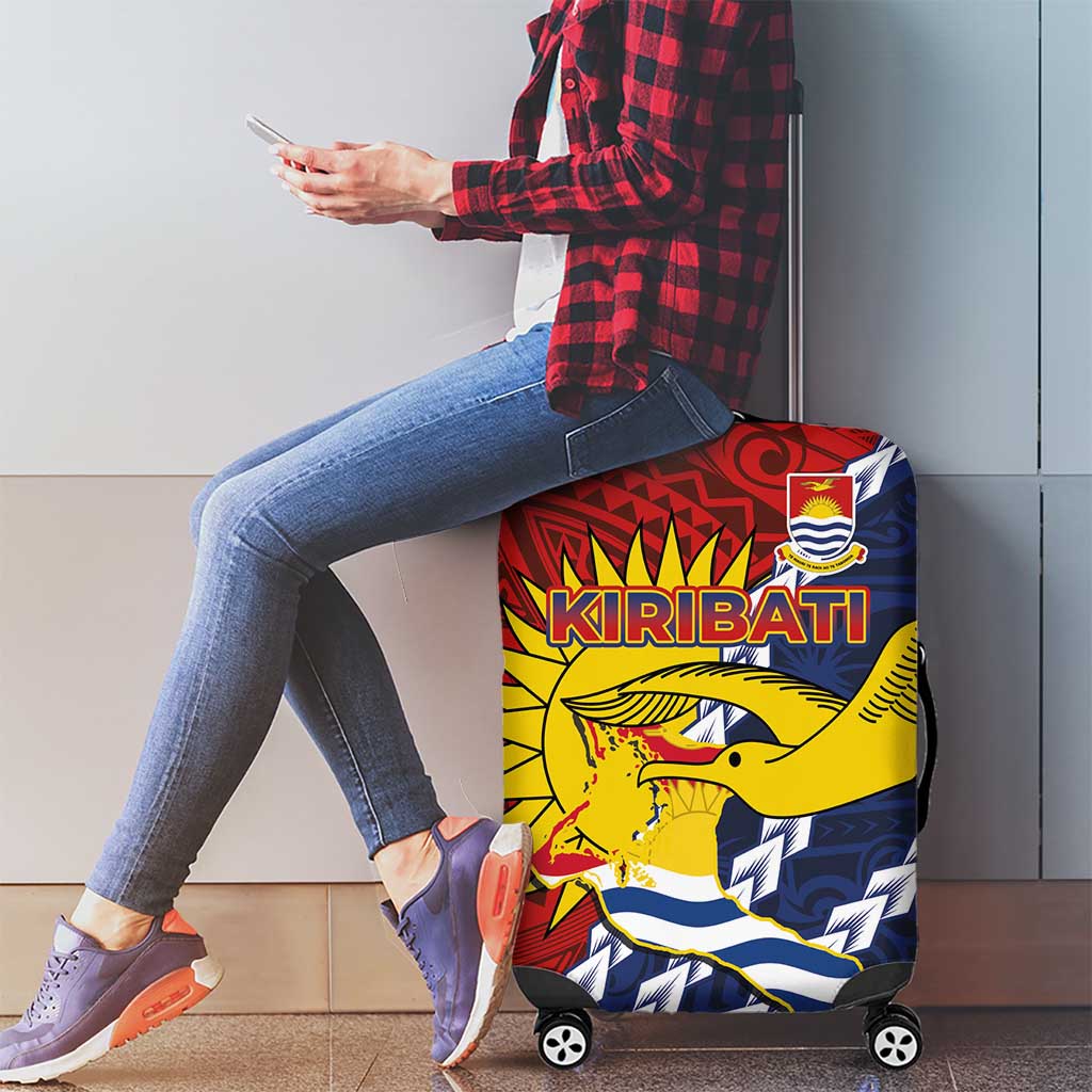 Kiribati Independence Day Luggage Cover Polynesian and Melanesian Art Tattoo