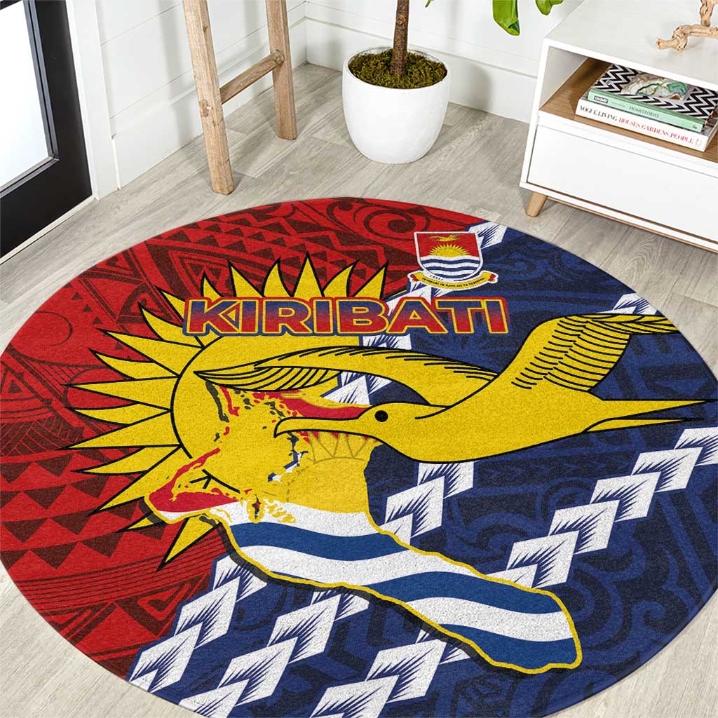 Kiribati Independence Day Round Carpet Polynesian and Melanesian Art Tattoo