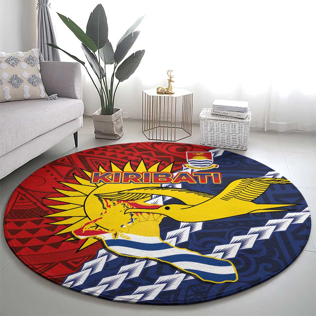 Kiribati Independence Day Round Carpet Polynesian and Melanesian Art Tattoo