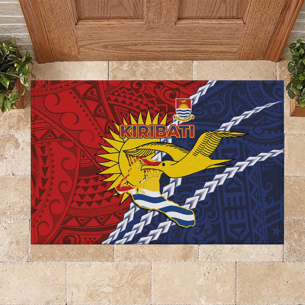 Kiribati Independence Day Rubber Doormat Polynesian and Melanesian Art Tattoo
