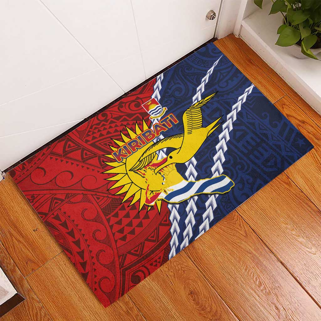 Kiribati Independence Day Rubber Doormat Polynesian and Melanesian Art Tattoo