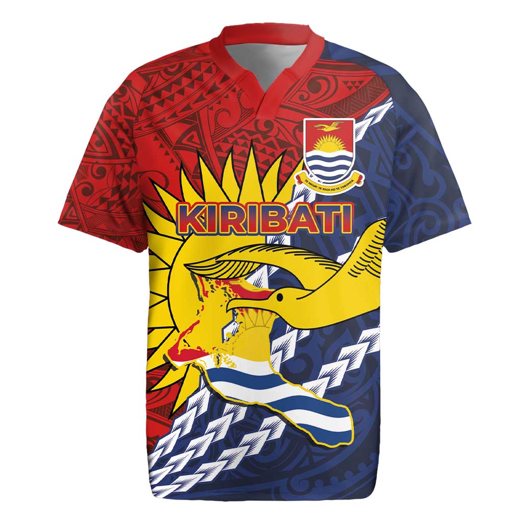 Kiribati Independence Day Rugby Jersey Polynesian and Melanesian Art Tattoo