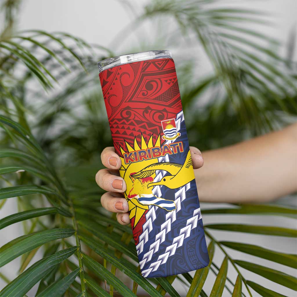Kiribati Independence Day Skinny Tumbler Polynesian and Melanesian Art Tattoo