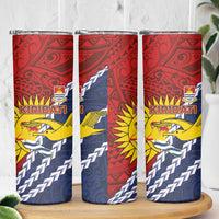 Kiribati Independence Day Skinny Tumbler Polynesian and Melanesian Art Tattoo