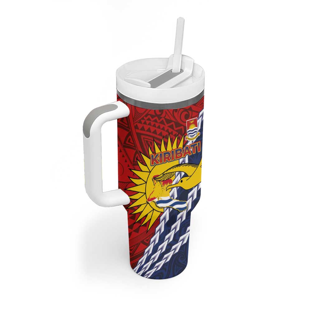 Kiribati Independence Day Tumbler With Handle Polynesian and Melanesian Art Tattoo