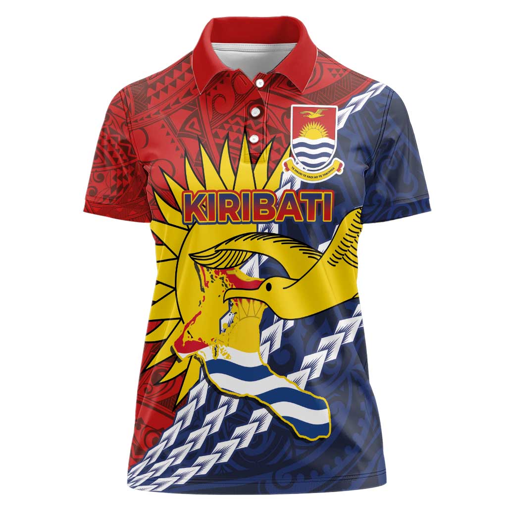 Kiribati Independence Day Women Polo Shirt Polynesian and Melanesian Art Tattoo