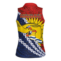 Kiribati Independence Day Women Sleeveless Polo Shirt Polynesian and Melanesian Art Tattoo