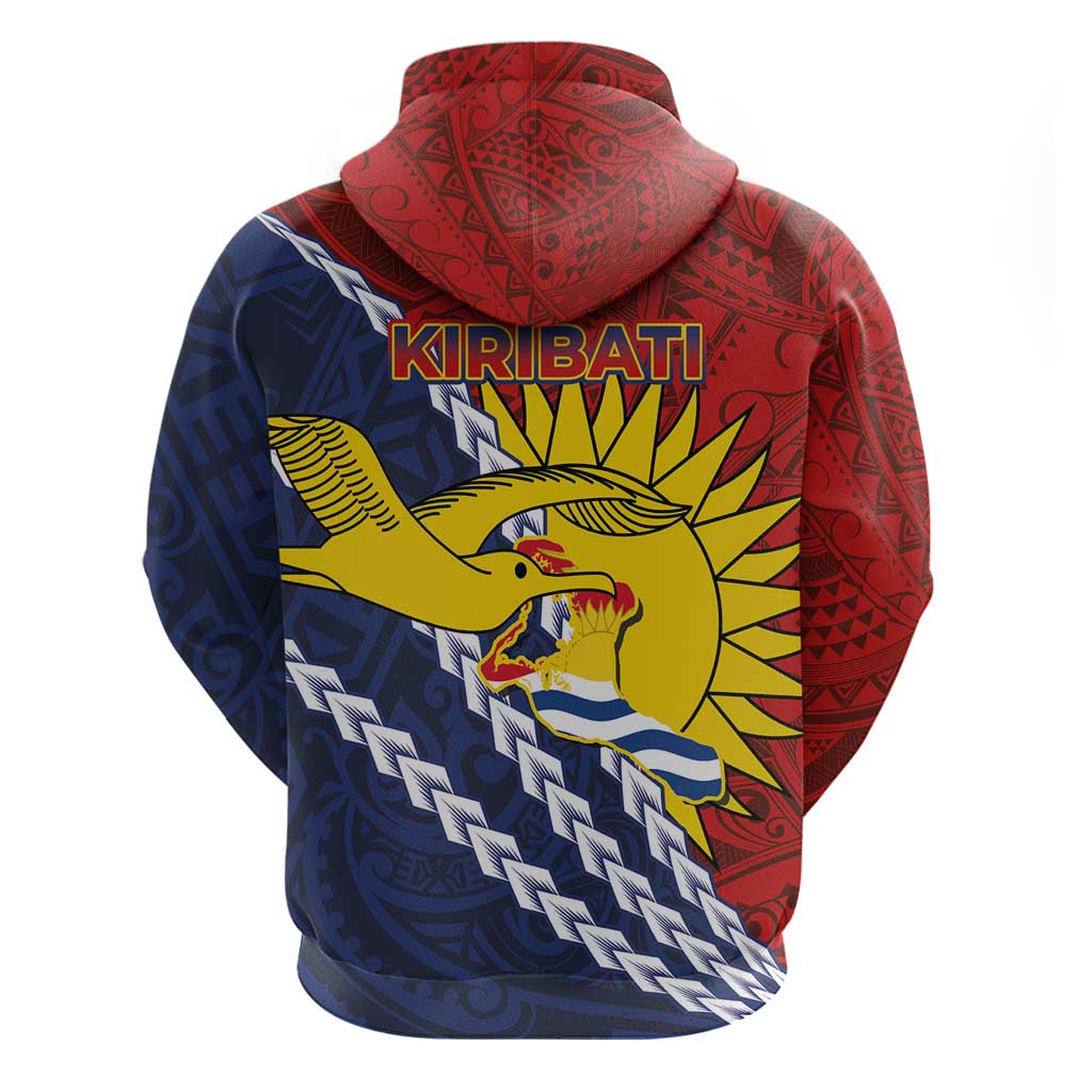 Kiribati Independence Day Zip Hoodie Polynesian and Melanesian Art Tattoo