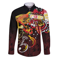 Papua New Guinea 2025 Family Matching Off The Shoulder Long Sleeve Dress and Hawaiian Shirt 50th Independence Day Anniversary