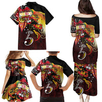 Papua New Guinea 2025 Family Matching Puletasi and Hawaiian Shirt 50th Independence Day Anniversary