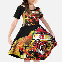 Papua New Guinea 2025 Family Matching Short Sleeve Bodycon Dress and Hawaiian Shirt 50th Independence Day Anniversary