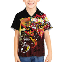 Papua New Guinea 2025 Family Matching Short Sleeve Bodycon Dress and Hawaiian Shirt 50th Independence Day Anniversary