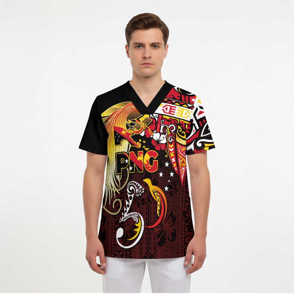 Papua New Guinea 2025 Scrub Top 50th Independence Day Anniversary - Polynesian Pride