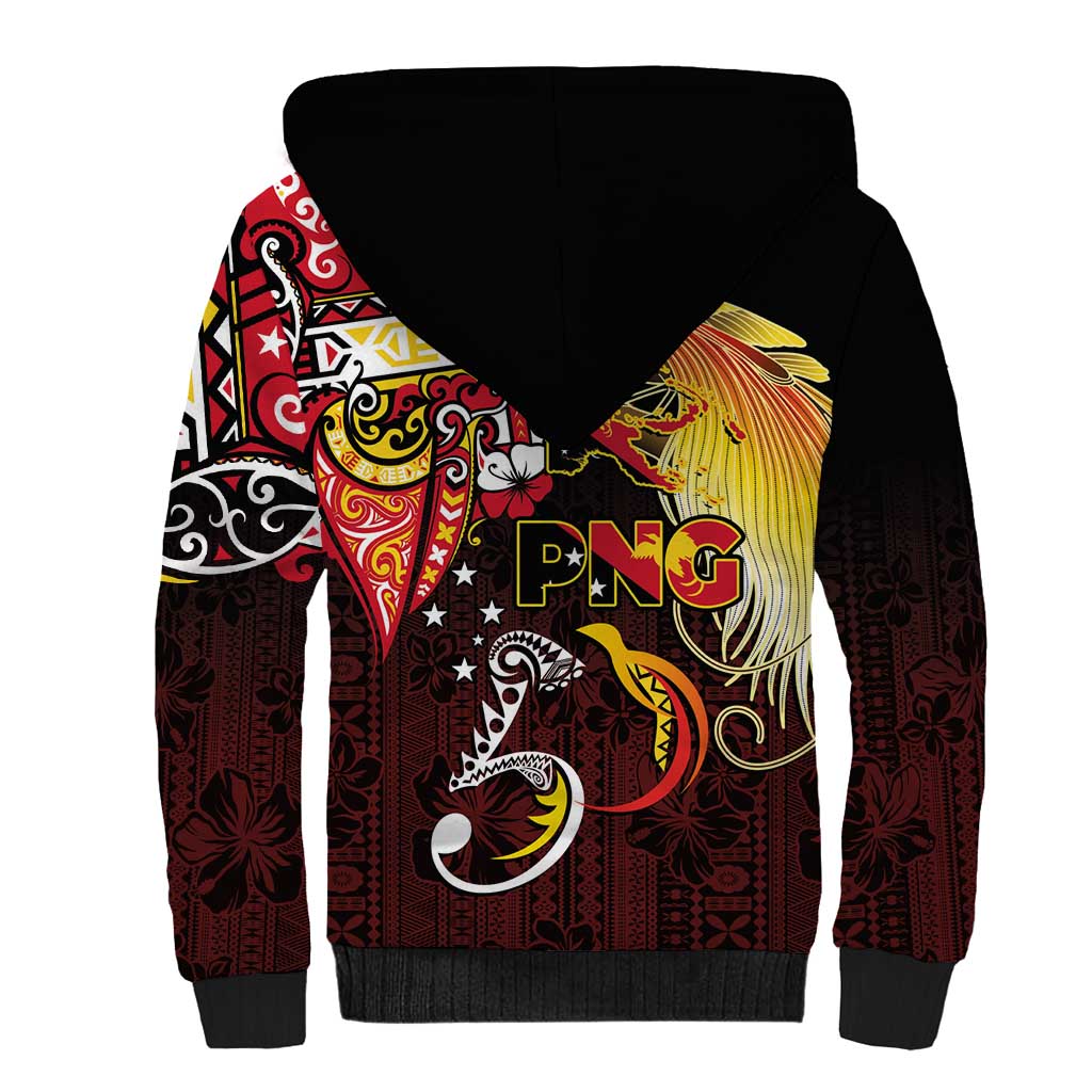 Papua New Guinea 2025 Sherpa Hoodie 50th Independence Day Anniversary