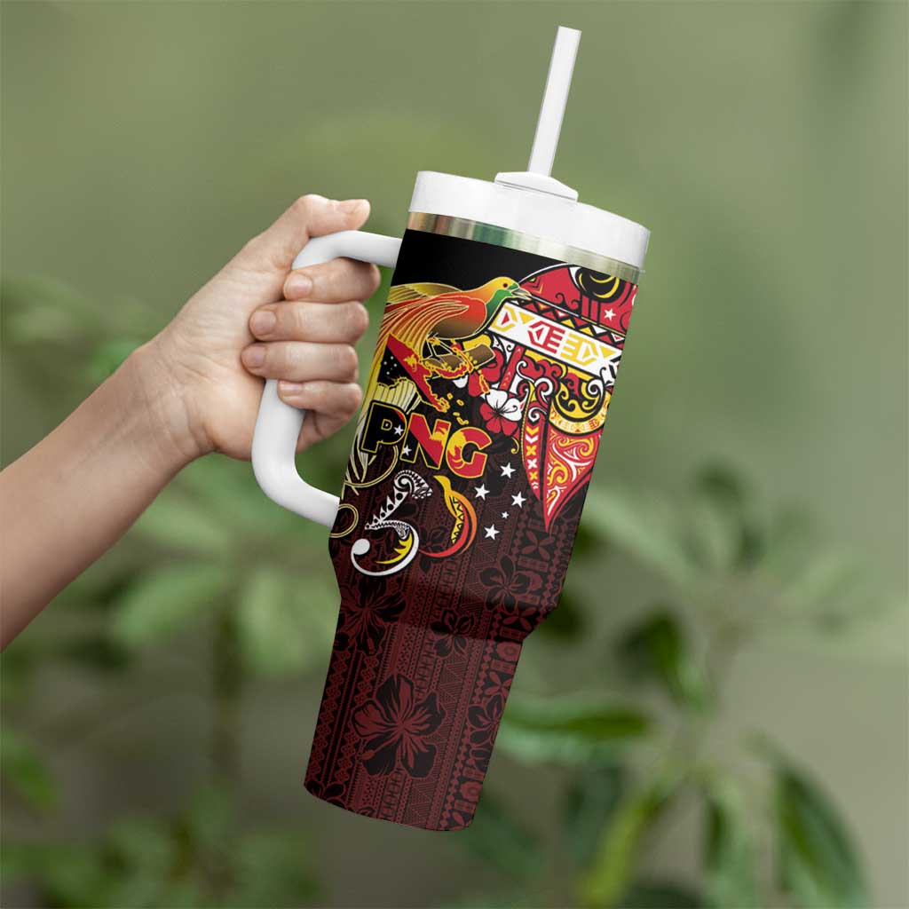 Papua New Guinea 2025 Tumbler With Handle 50th Independence Day Anniversary LT03 - Polynesian Pride