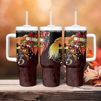 Papua New Guinea 2025 Tumbler With Handle 50th Independence Day Anniversary LT03 - Polynesian Pride