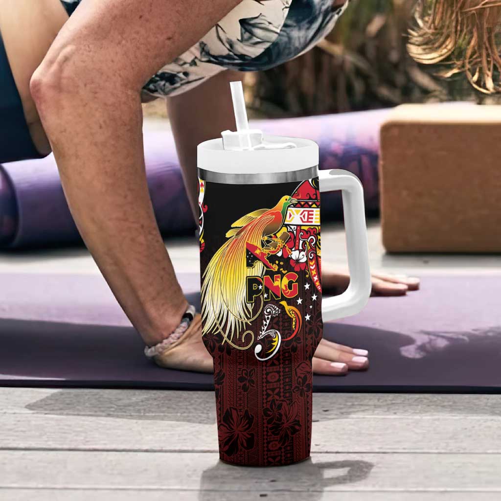 Papua New Guinea 2025 Tumbler With Handle 50th Independence Day Anniversary LT03 - Polynesian Pride