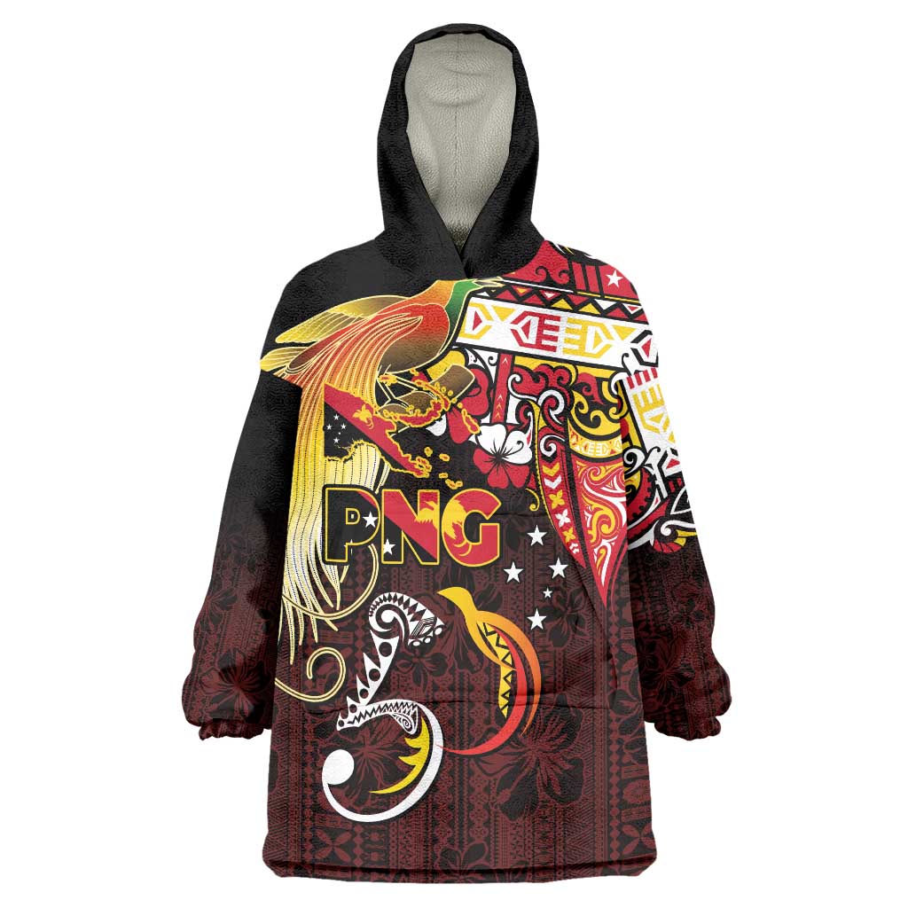 Papua New Guinea 2025 Wearable Blanket Hoodie 50th Independence Day Anniversary