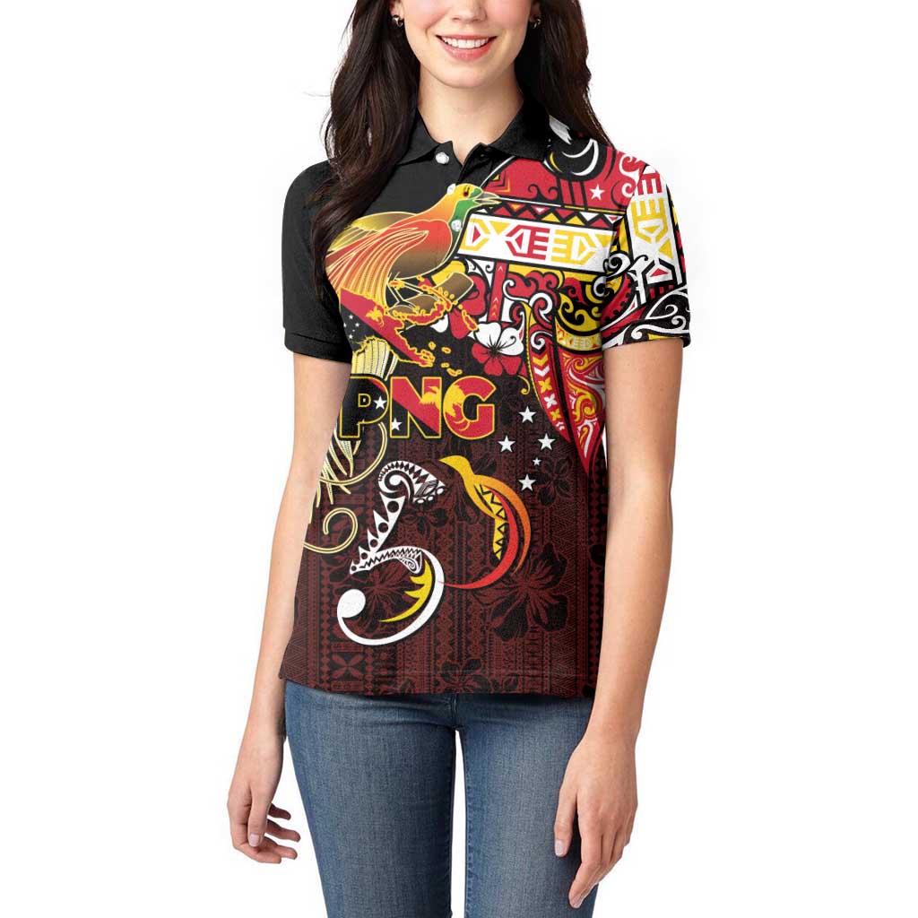 Papua New Guinea 2025 Women Polo Shirt 50th Independence Day Anniversary