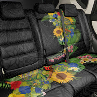 Hawaiian Tropical Plants and Chameleon Back Car Seat Cover Polynesian Art Colorful - Polynesian Pride