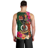 Penama Day Men Tank Top 16th September Polynesian Pattern with Pacific Flower LT03 - Polynesian Pride
