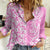 Custom Hawaii Kauai Island Women Casual Shirt Hibiscus Pattern Seamless Tribal Simple Pink LT03 Female Pink - Polynesian Pride