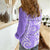 Custom Hawaii Kauai Island Women Casual Shirt Hibiscus Pattern Seamless Tribal Simple Purple LT03 - Polynesian Pride