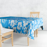 Custom Hawaii Kauai Island Tablecloth Hibiscus Pattern Seamless Tribal Simple Blue LT03 - Polynesian Pride