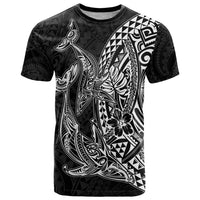 Hawaiian Whales Polynesian Art Motifs T Shirt Black Color - Polynesian Pride