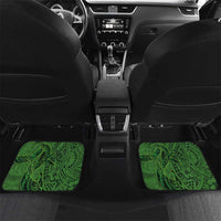 Hawaiian Whales Polynesian Art Motifs Car Mats Green Color - Polynesian Pride