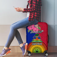 Haiti Battle of Vertieres Luggage Cover The Haitian Revolution 220th Anniversary Polynesian Style LT03 - Polynesian Pride