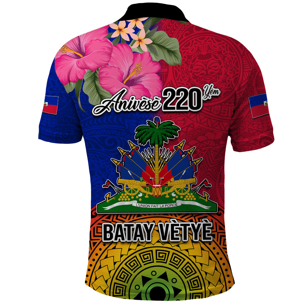 Haiti Battle of Vertieres Polo Shirt The Haitian Revolution 220th Anniversary Polynesian Style LT03 - Polynesian Pride