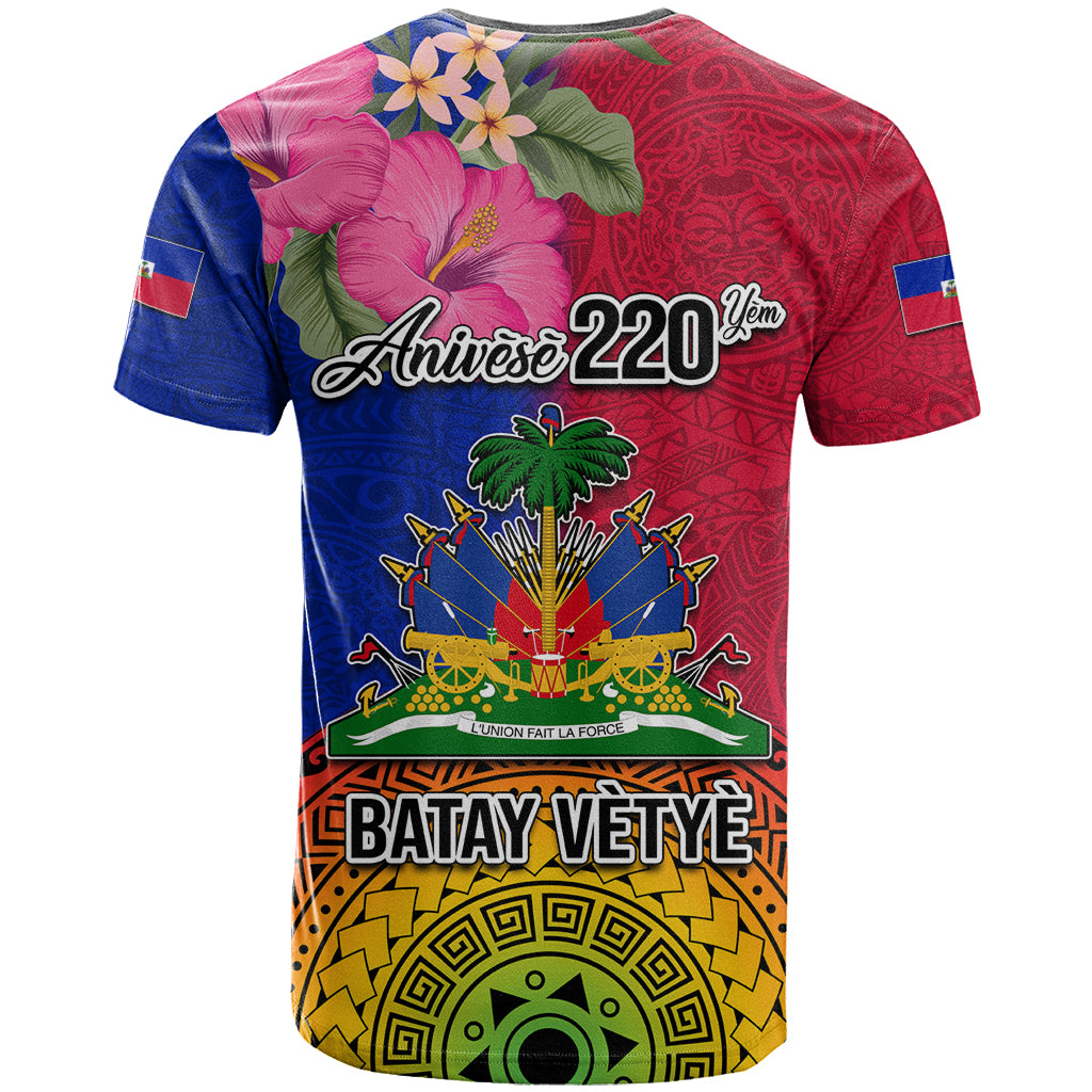 Haiti Battle of Vertieres T Shirt The Haitian Revolution 220th Anniversary Polynesian Style LT03 - Polynesian Pride