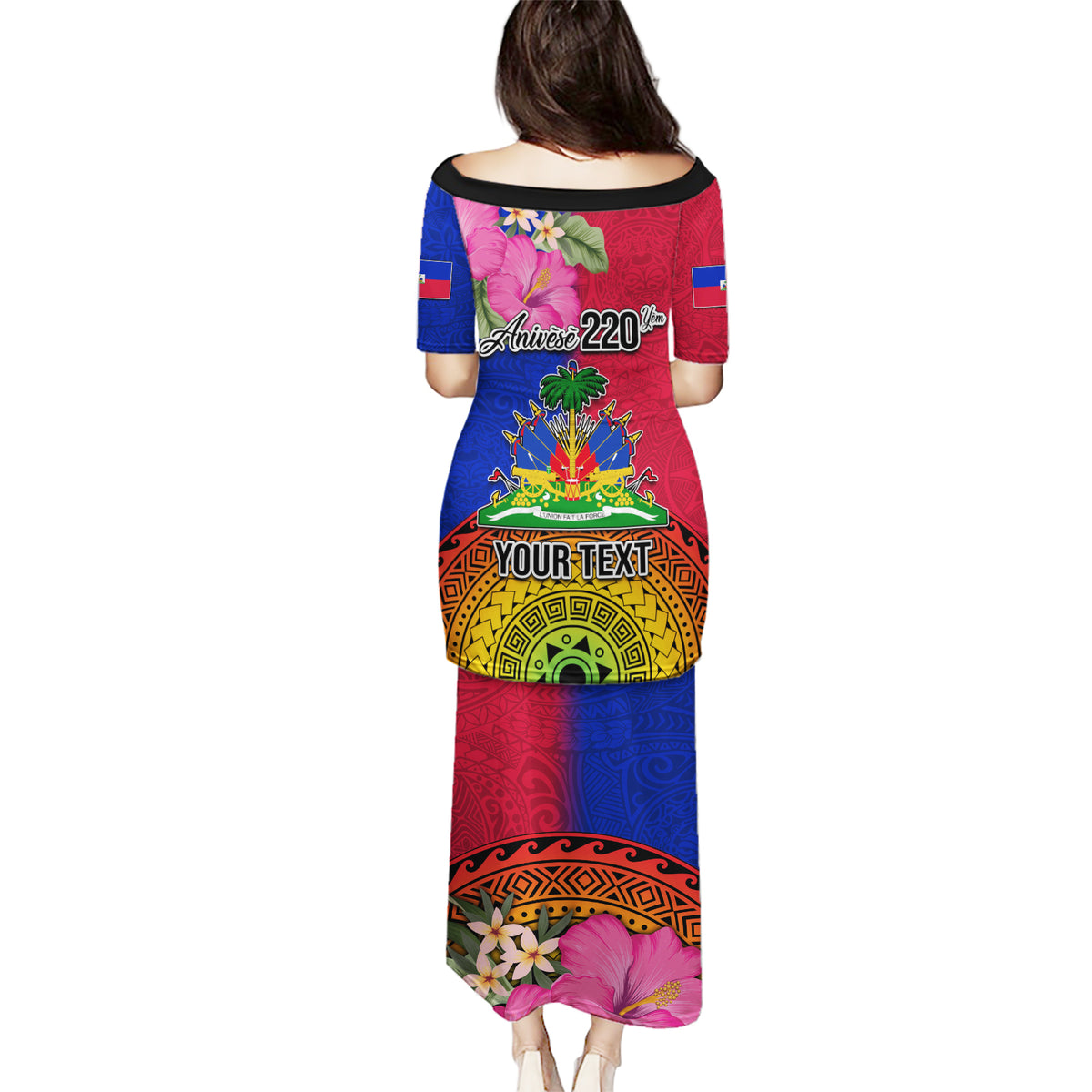 Personalised Haiti Battle of Vertieres Puletasi The Haitian Revolution 220th Anniversary Polynesian Style LT03 - Polynesian Pride