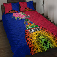 Personalised Haiti Battle of Vertieres Quilt Bed Set The Haitian Revolution 220th Anniversary Polynesian Style LT03 - Polynesian Pride