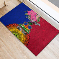 Personalised Haiti Battle of Vertieres Rubber Doormat The Haitian Revolution 220th Anniversary Polynesian Style LT03 - Polynesian Pride
