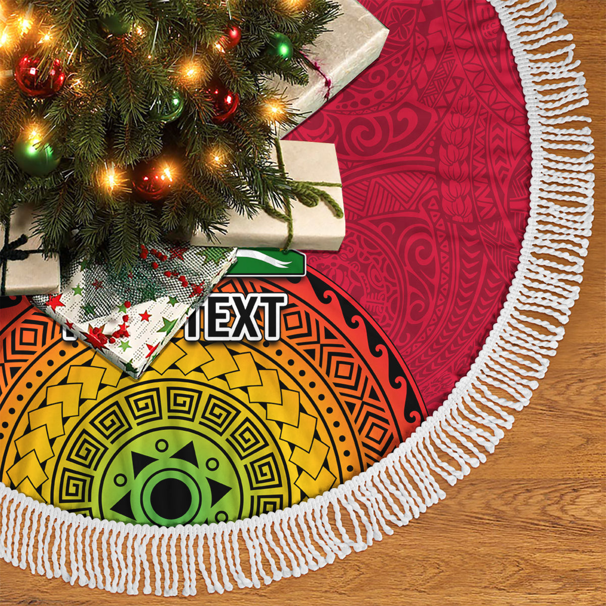 Personalised Haiti Battle of Vertieres Tree Skirt The Haitian Revolution 220th Anniversary LT03 - Polynesian Pride