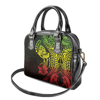 Hawaiian Manta Ray and Hammerhead Shark Tribal Tattoo Shoulder Handbag with Polynesian Tribal Pattern Reggae Style LT03 - Polynesian Pride