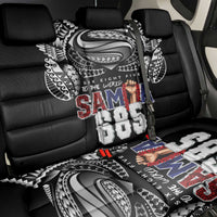 Super Samoa-Six Eight Five to The World Back Car Seat Cover Traditional Samoan Tattoo Black Color LT03 - Polynesian Pride