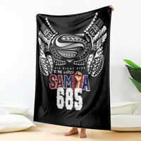 Super Samoa-Six Eight Five to The World Blanket Traditional Samoan Tattoo Black Color LT03 - Polynesian Pride