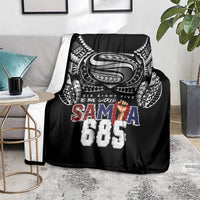 Super Samoa-Six Eight Five to The World Blanket Traditional Samoan Tattoo Black Color LT03 - Polynesian Pride